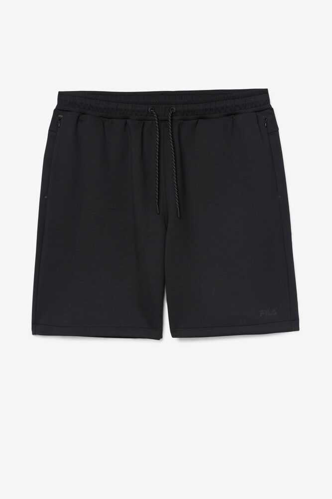 Black Men's FILA Balban Sport Shorts | USA-521043