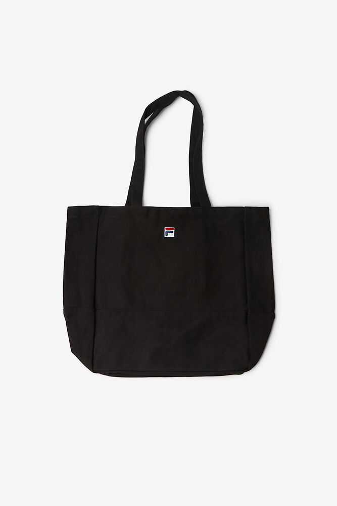 Black Men's FILA Basic Tote Bag | USA-16121