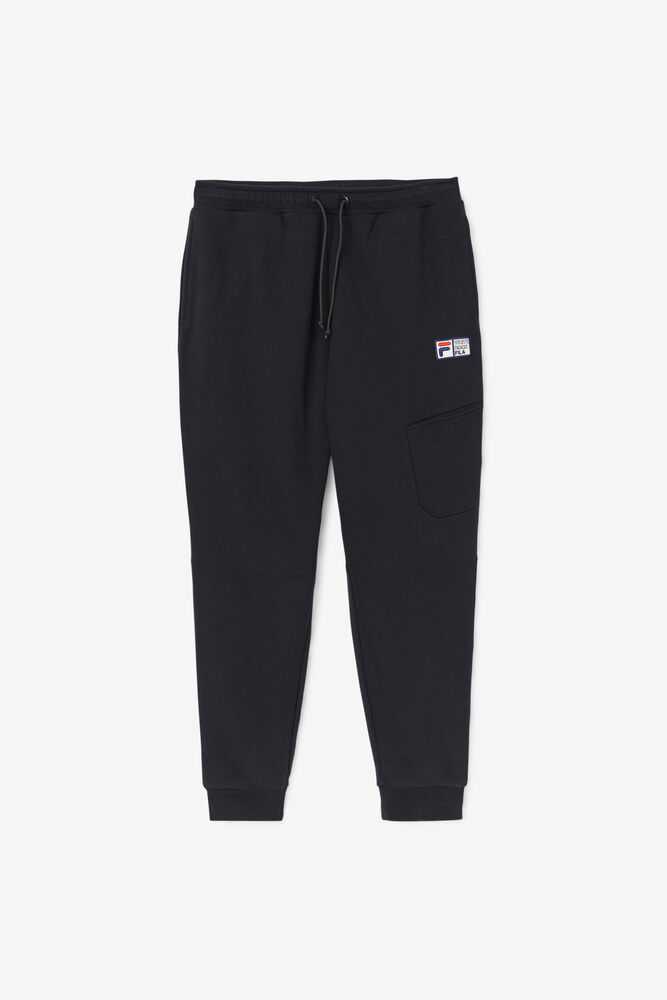 Black Men's FILA Danube Joggers | USA-645302