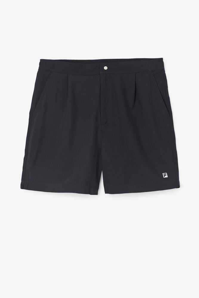 Black Men's FILA Essentials Tennis Shorts | USA-15988