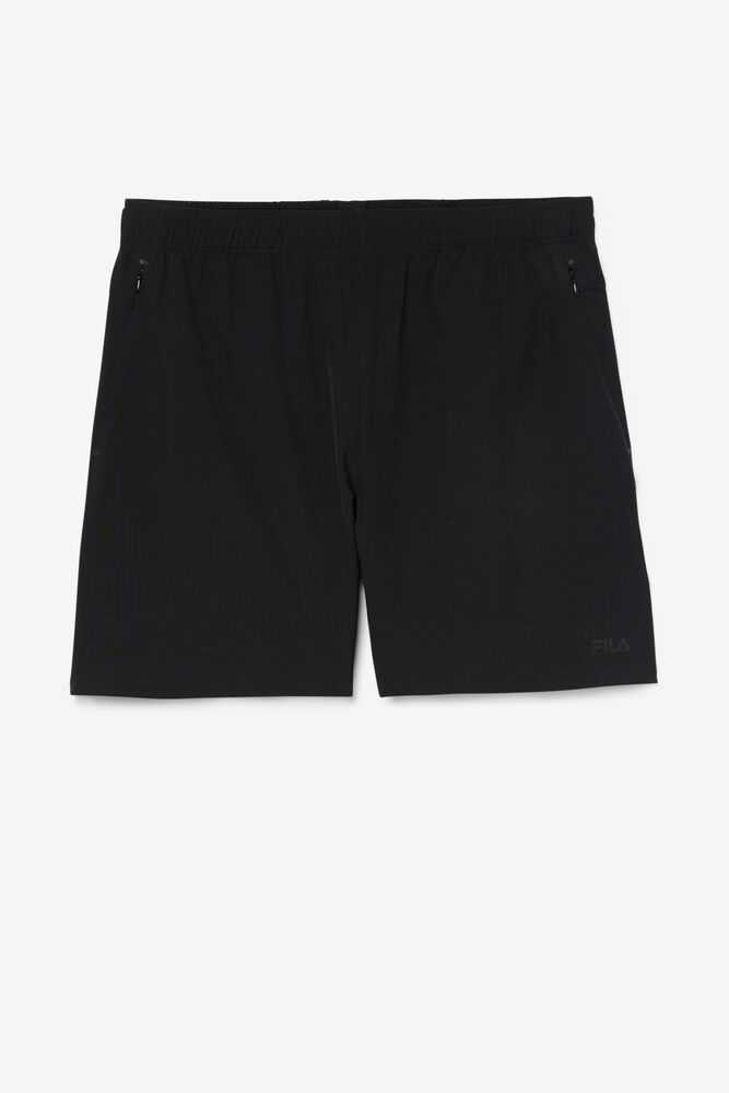 Black Men's FILA Finula Sport Shorts | USA-945167