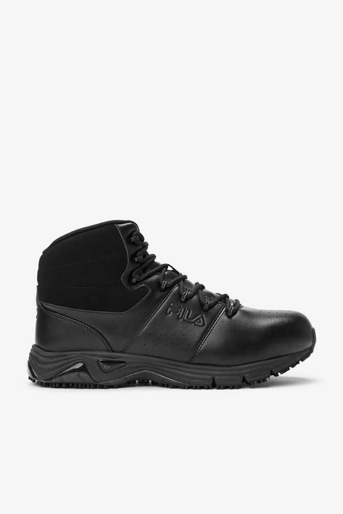 Black Men's FILA Memory Breach Work Boots | USA-15940