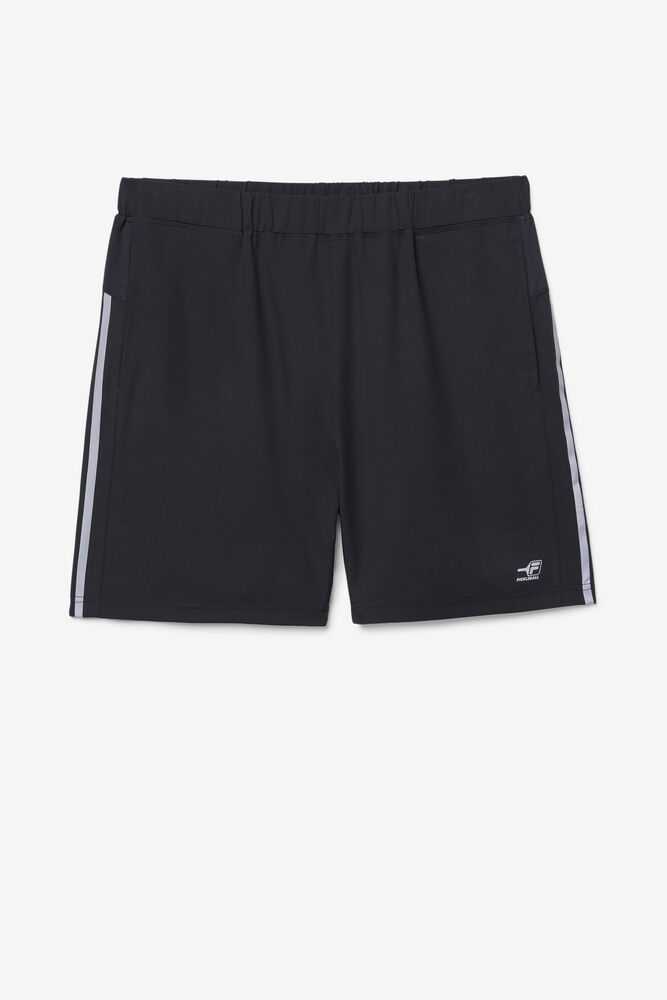 Black Men's FILA Pickleball Shorts | USA-16100