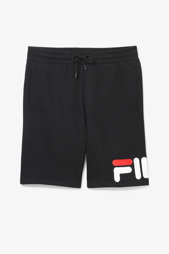 Black Men's FILA Zeshawn Sweat Shorts | USA-961705