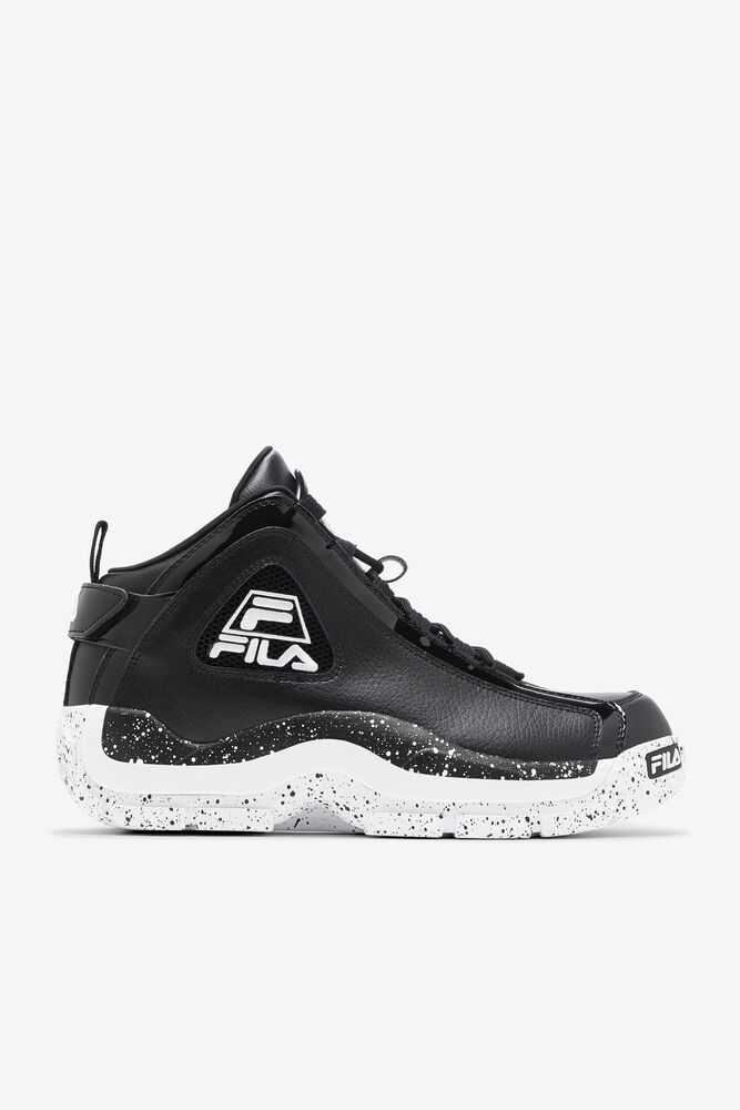 Black White Black Men's FILA Grant Hill 2 Basketball Shoes | USA-230148