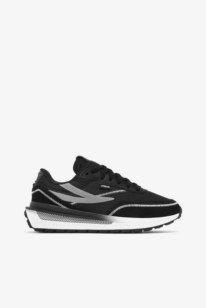 Black White Black Women's FILA Renno Sneakers | USA-15902