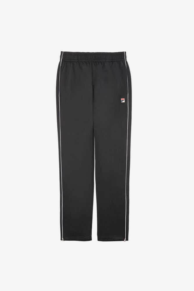 Black White Men's FILA Italia Track Pants | USA-16155