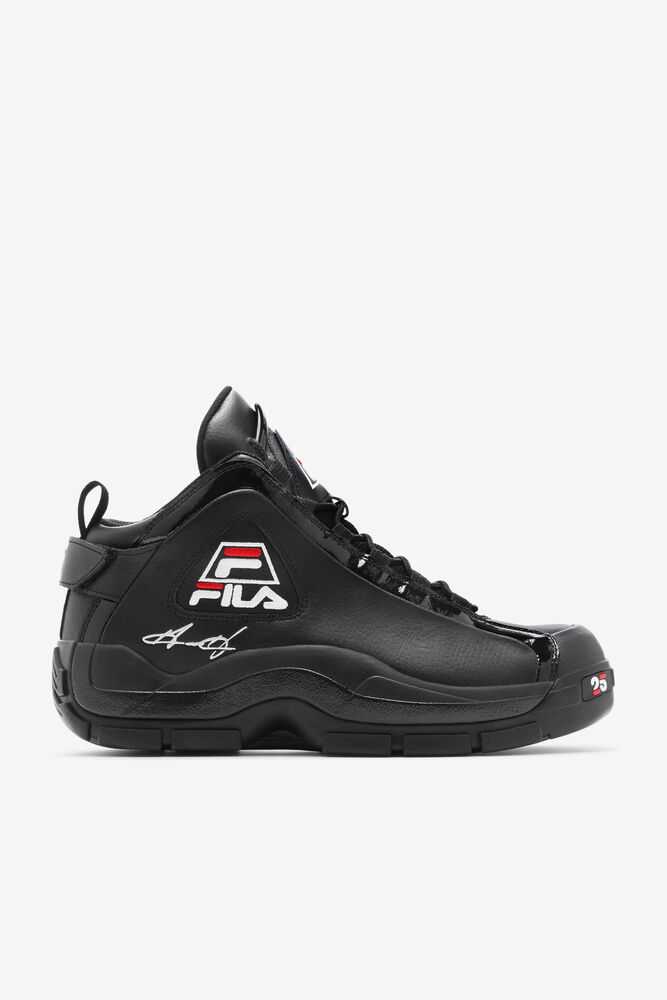 Black White Red Men's FILA Grant Hill 2 Sneakers | USA-205738