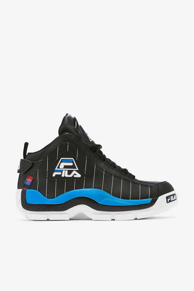 Black White Royal Men's FILA Grant Hill 2 Basketball Shoes | USA-598304