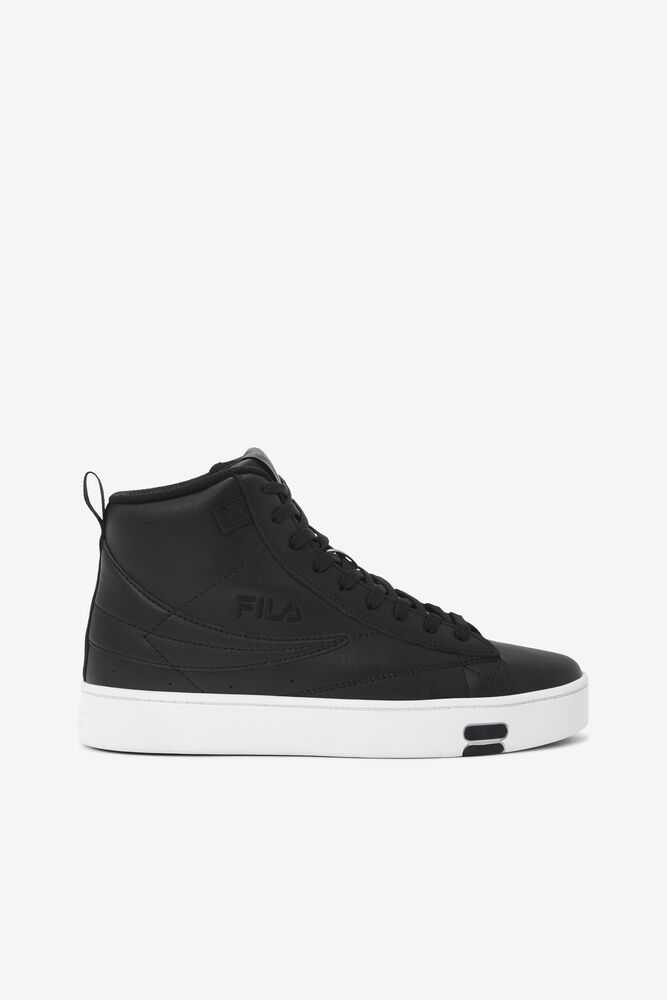 Black White Women's FILA Gennaio Sneakers | USA-15863