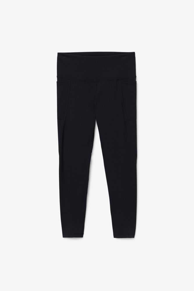 Black Women's FILA Forza Leggings | USA-15353