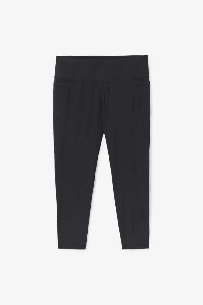 Black Women's FILA Forza Leggings | USA-15361