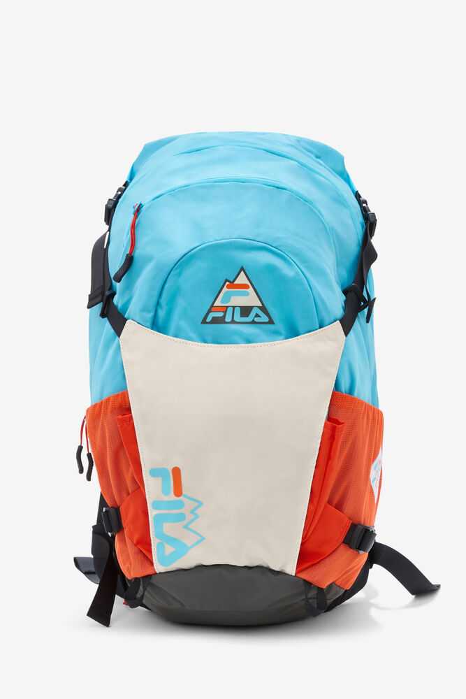 Blue Brown Orange Men's FILA Trail Backpack | USA-16135