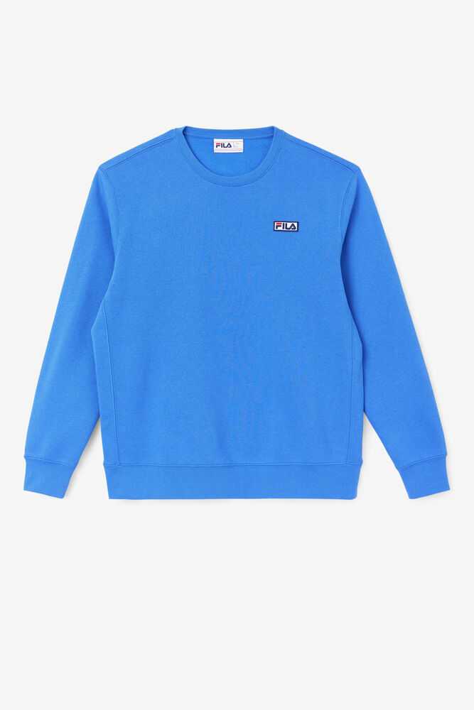 Blue Men's FILA Garran Sweatshirt | USA-240678