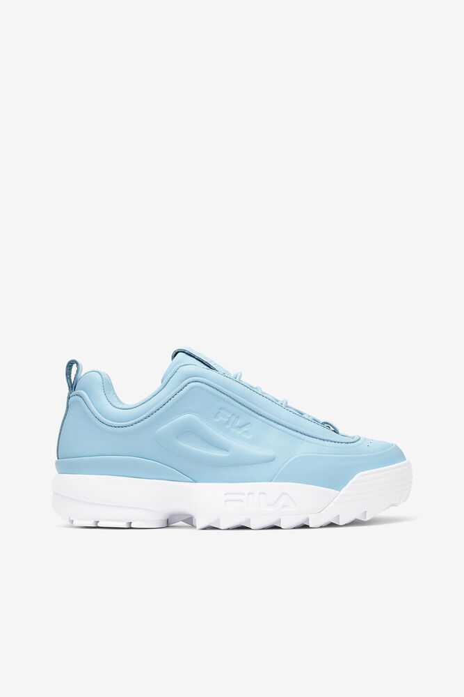 Blue White Women's FILA Disruptor Zero Chunky Sneakers | USA-15839