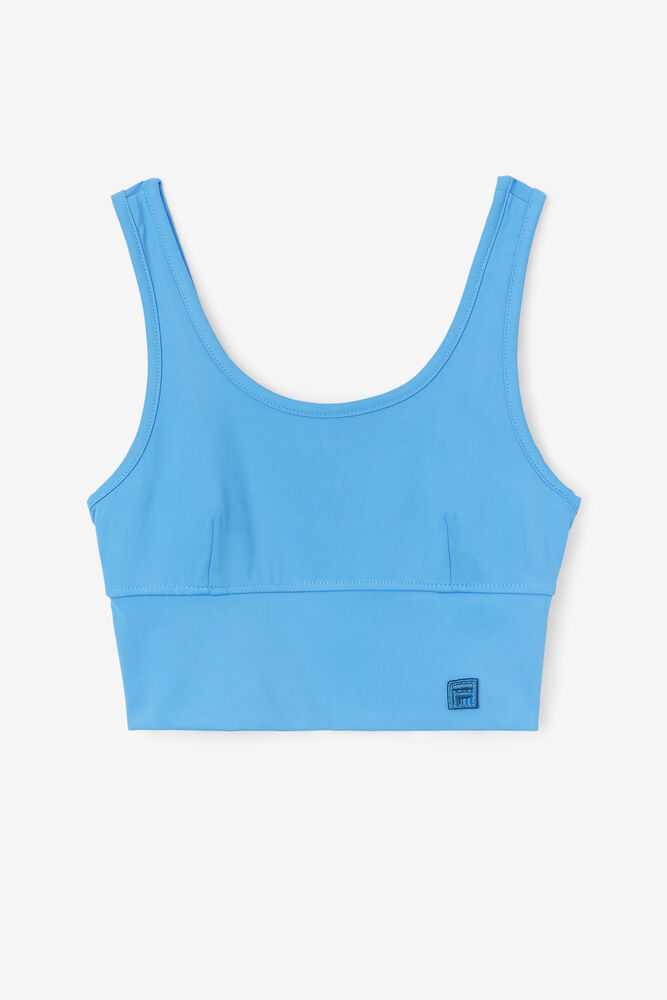 Blue Women's FILA Kora Sport Bra | USA-15697