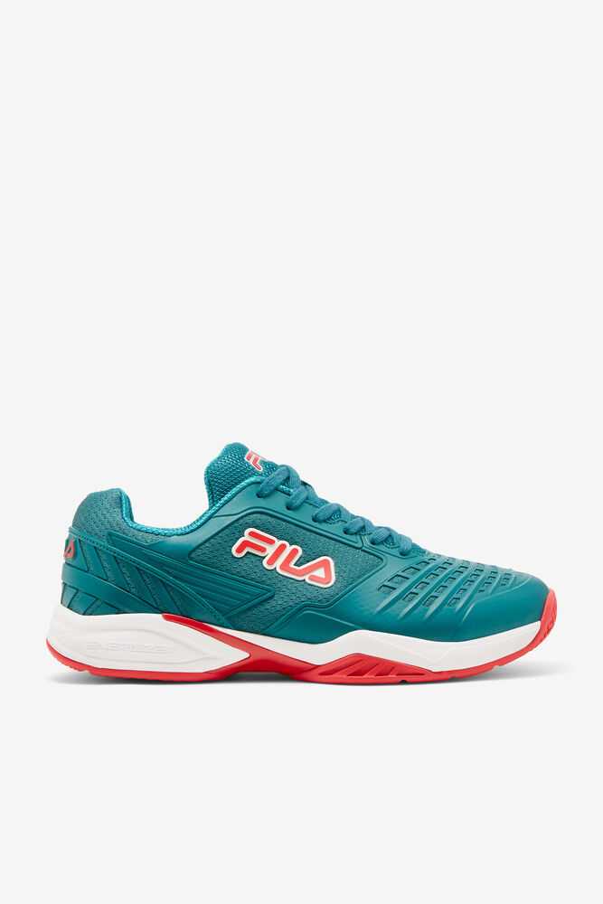 Bule White Red Men's FILA Axilus 2 Energized Tennis Shoes | USA-15960