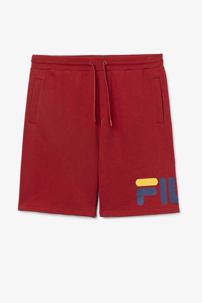 Burgundy Navy Men's FILA Zeshawn Sweat Shorts | USA-320759