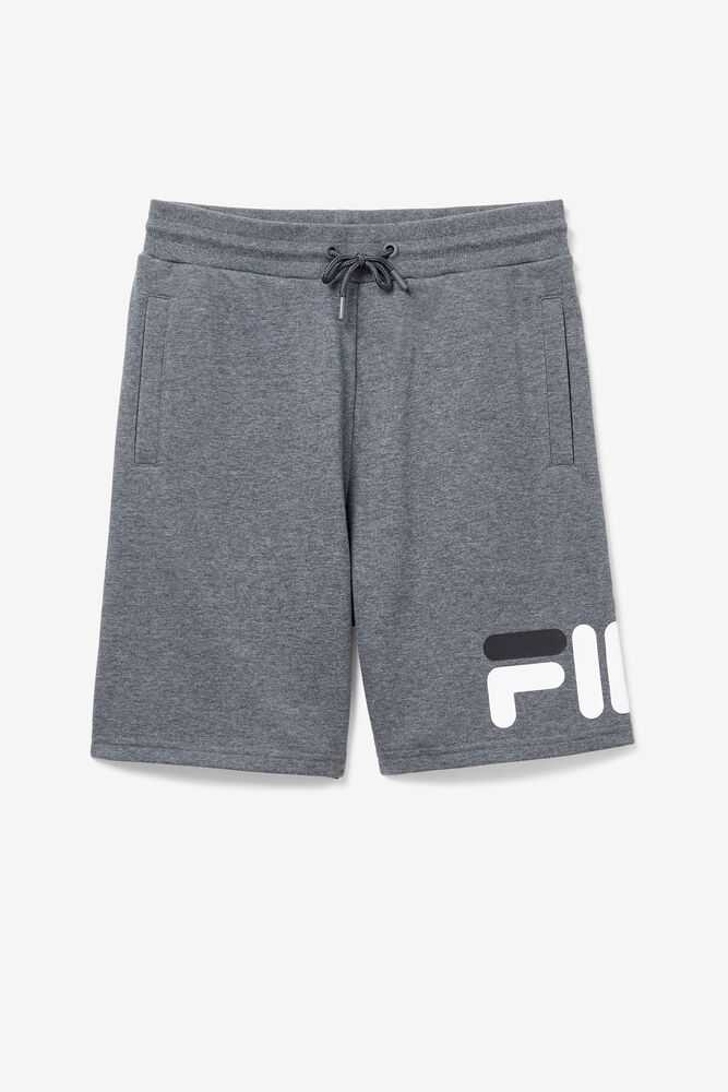 Dark Grey Men's FILA Zeshawn Sweat Shorts | USA-462053