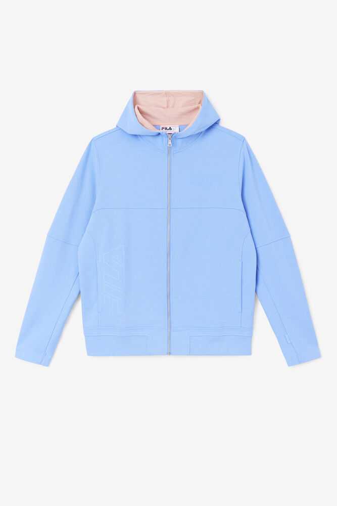 Flower Blue Coral Men's FILA Kayra Sweatshirt | USA-435960