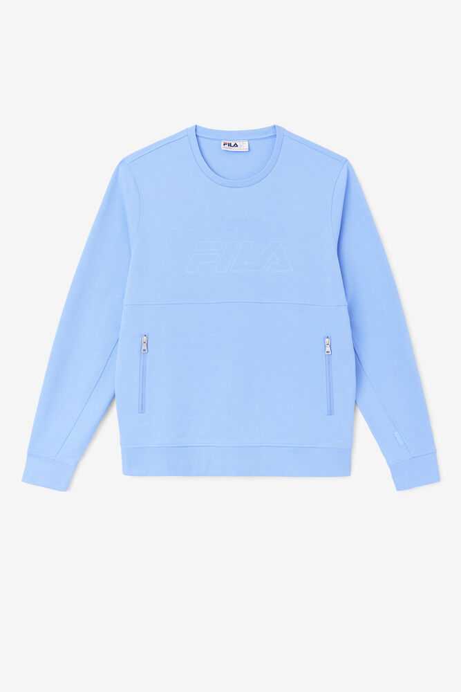 Flower Blue Men's FILA Arev Sweatshirt | USA-187329