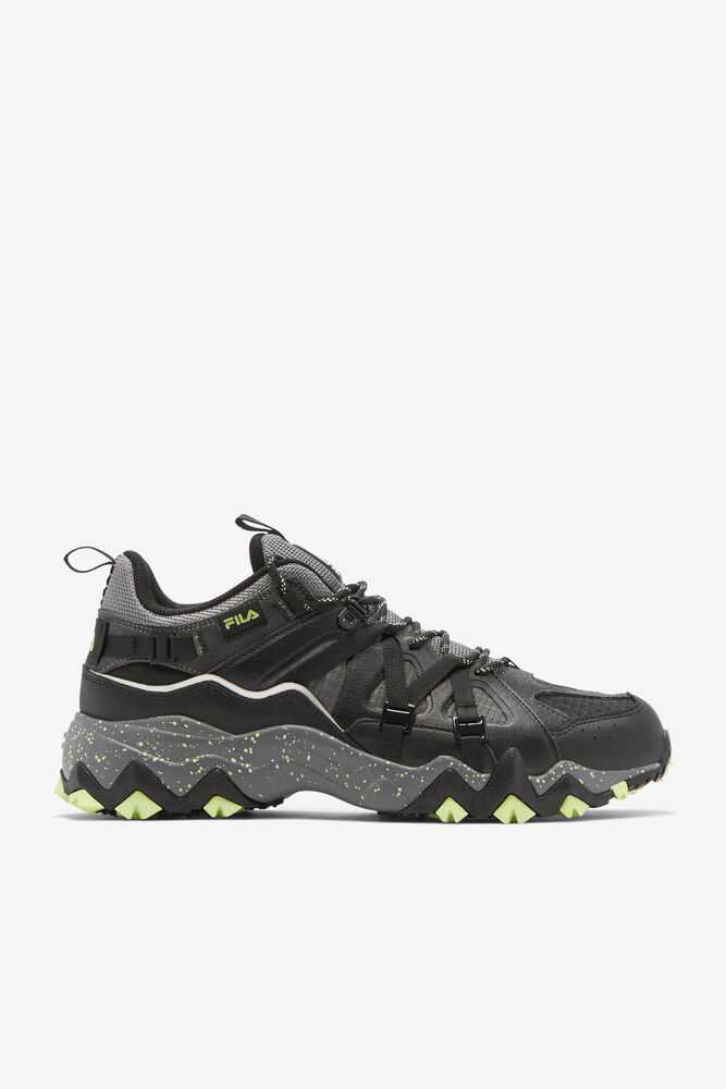 Grey Black Orange Light Green Men's FILA Excursion Sneakers | USA-981076