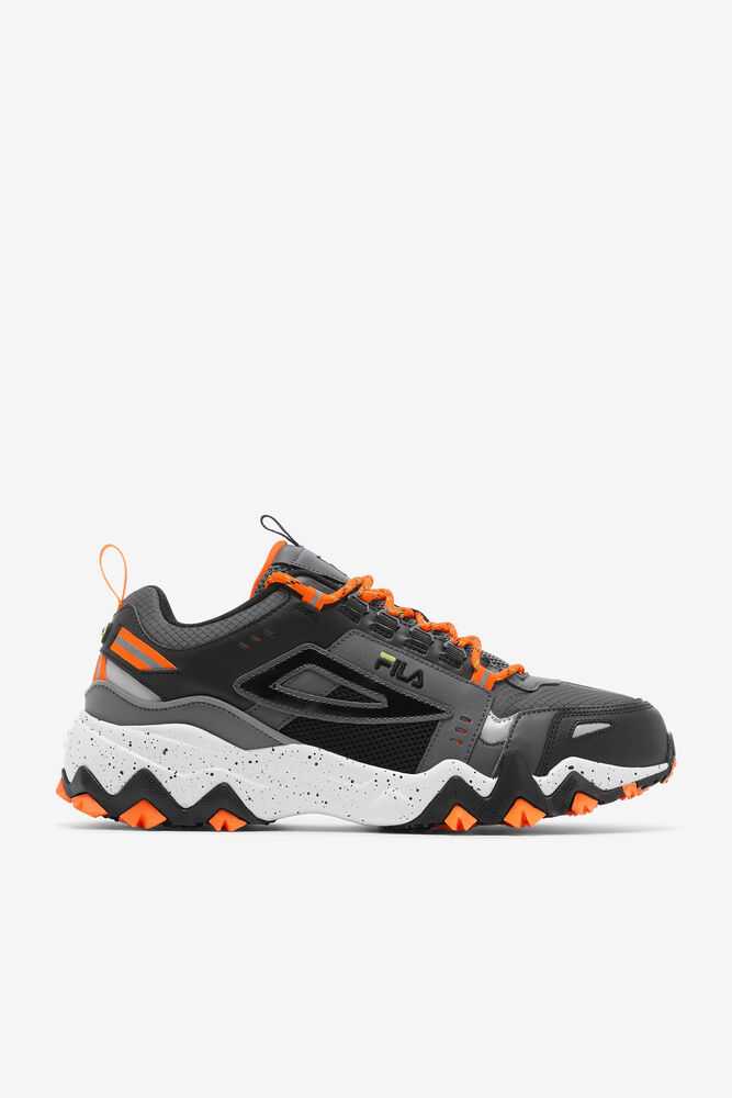 Grey Black Orange Men's FILA Oakmont Tr Trail Running Shoes | USA-165430