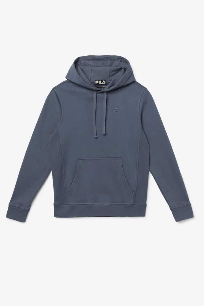 Grey Blue Men's FILA Phoenix Hoodie | USA-287061