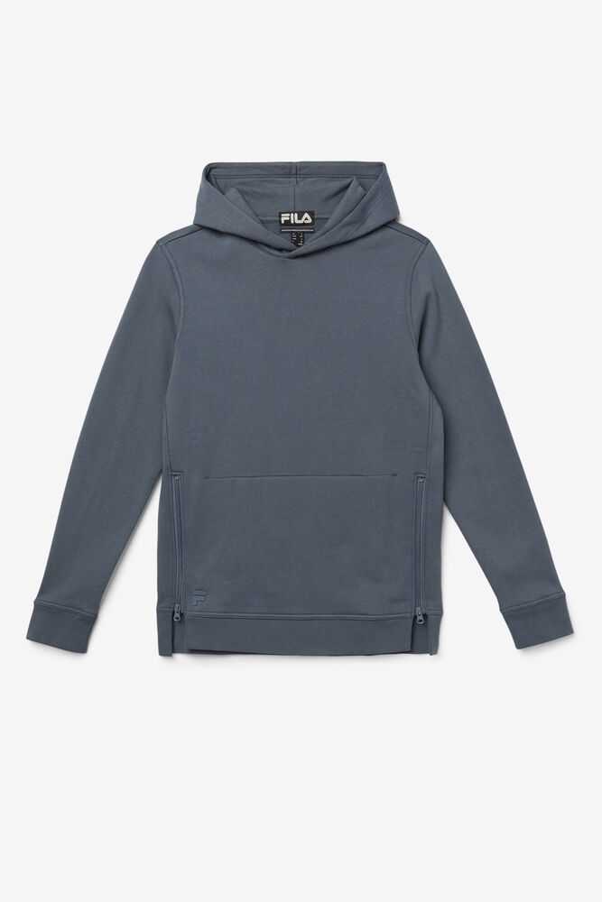 Grey Blue Women's FILA Maddox Hoodie | USA-15673