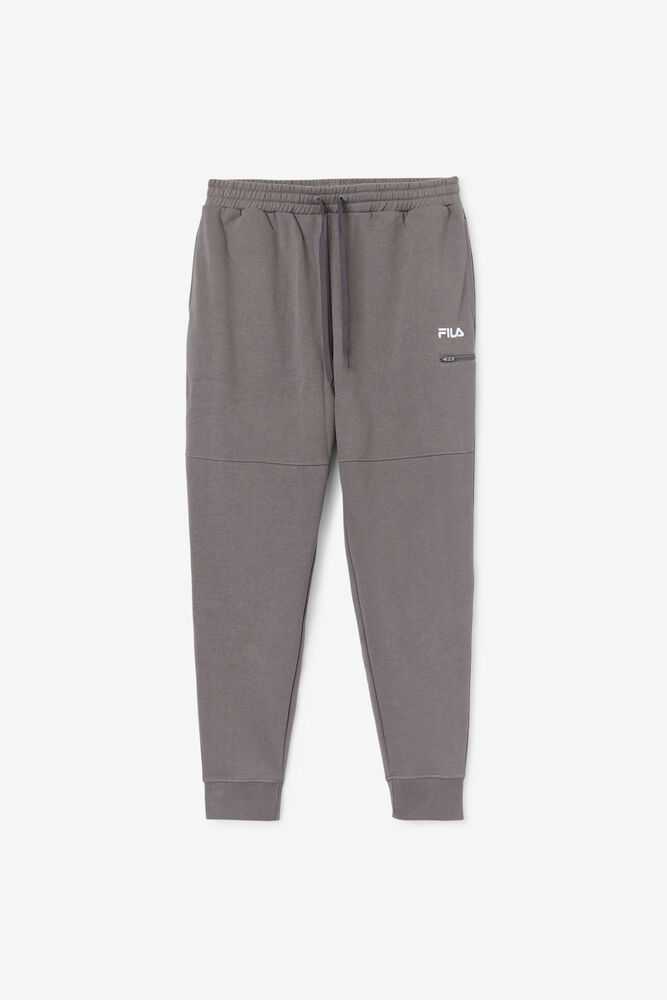 Grey Men's FILA Canadice Fleece Joggers | USA-853426