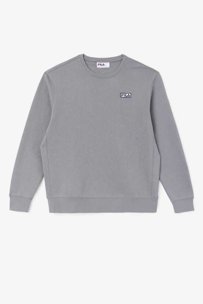 Grey Men's FILA Garran Sweatshirt | USA-194576