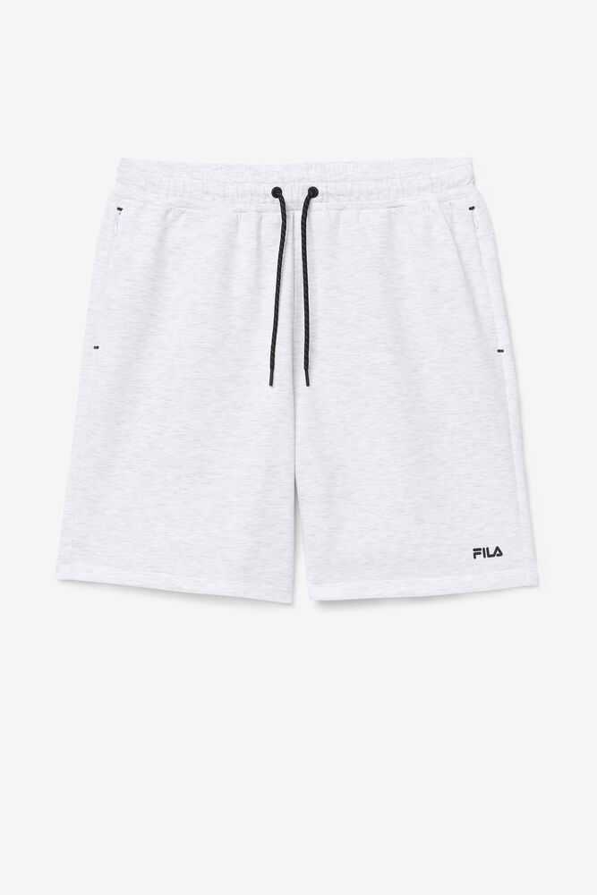 Grey White Men's FILA Balban Sport Shorts | USA-572169