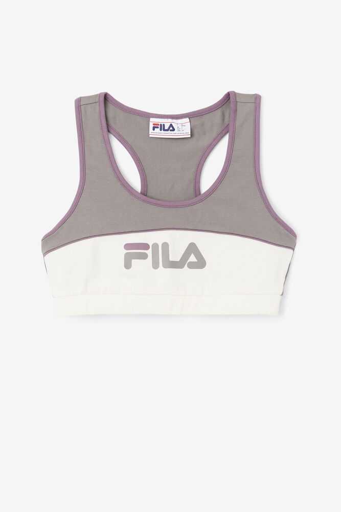 Grey Women's FILA Kairi Sport Bra | USA-15711