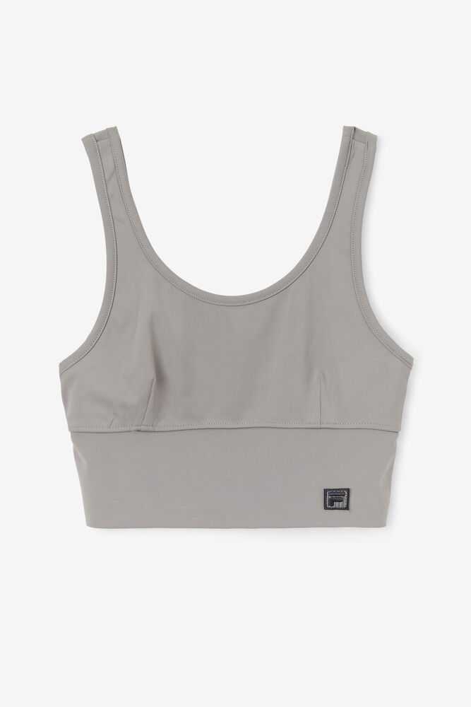 Grey Women's FILA Kora Sport Bra | USA-15702