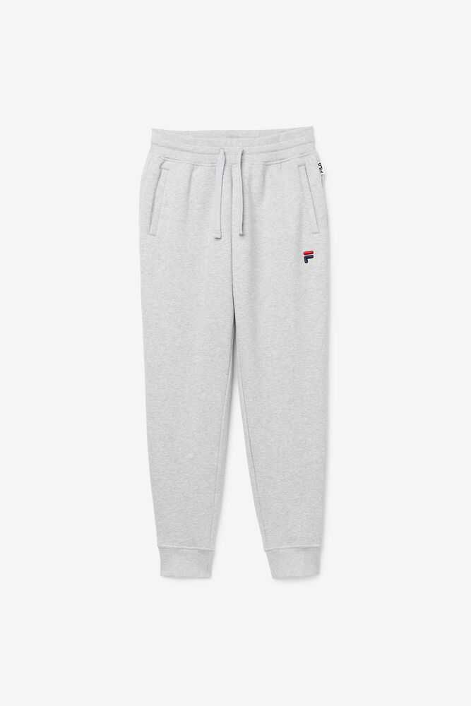 Light Grey Men's FILA Chardon Fleece Joggers | USA-16177