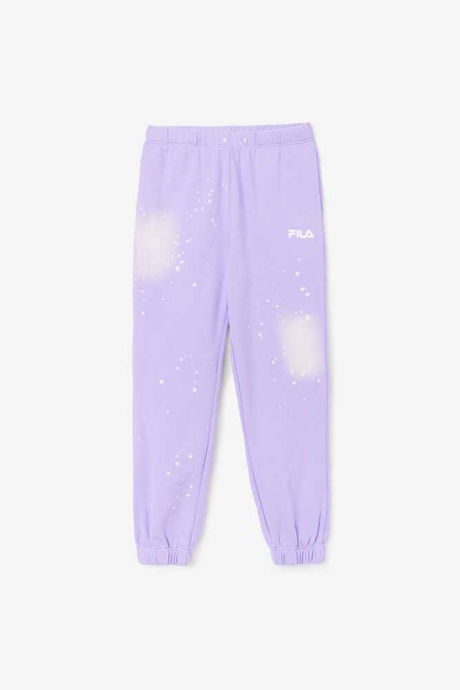 Light Purple White Women's FILA Raleigh Tie Dye Joggers | USA-15612