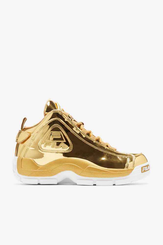 Metal Gold Metal Gold Metal Gold Men's FILA Grant Hill 2 Sneakers | USA-302516