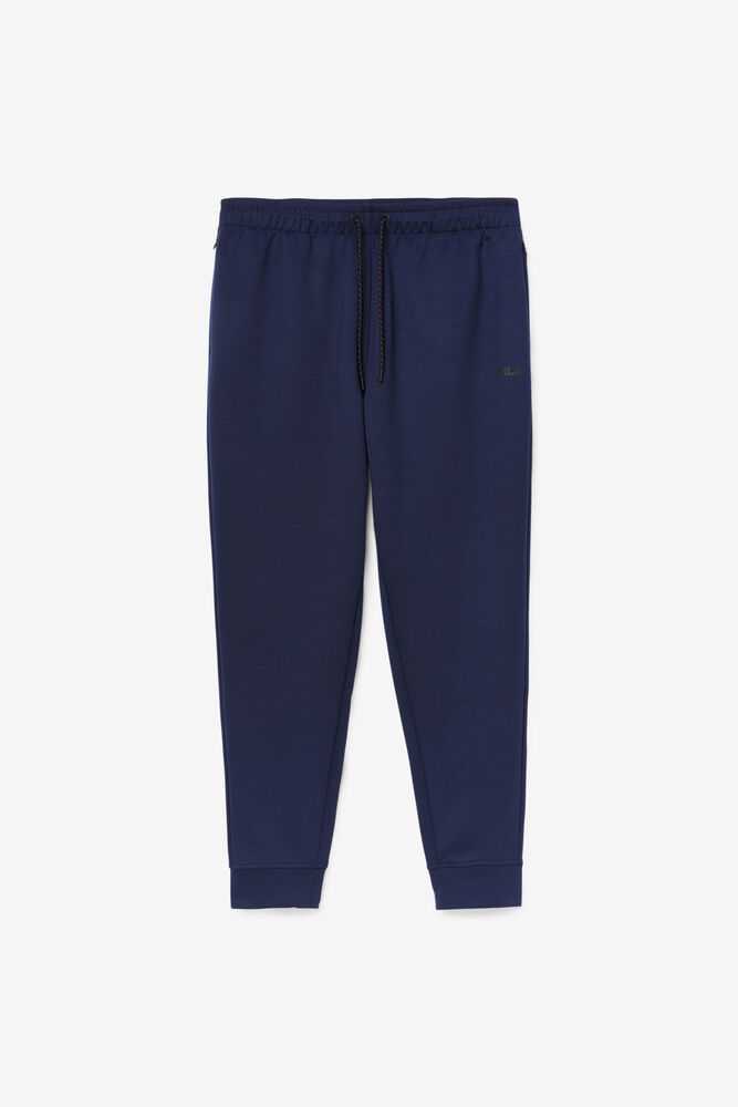 Navy Black Men's FILA Himmat Joggers | USA-013827