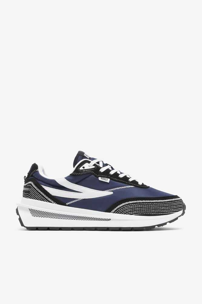 Navy Black White Women's FILA Renno X Krost Sneakers | USA-15903