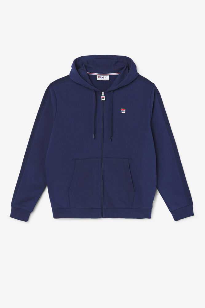 Navy Men's FILA Joey Hoodie | USA-051862