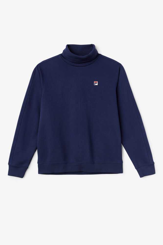 Navy Men's FILA Noah Sweatshirt | USA-586139