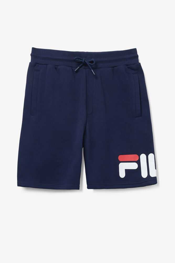 Navy Men's FILA Zeshawn Sweat Shorts | USA-021689