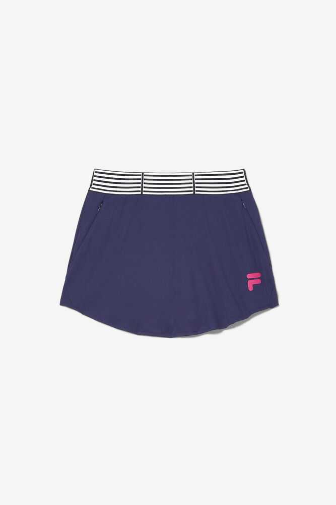 Navy Women's FILA Bevans Tennis Skirts | USA-15228