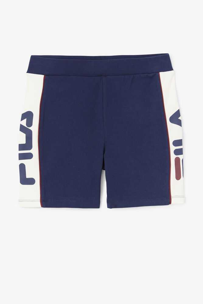 Navy Women's FILA Davina Biker Shorts | USA-15575