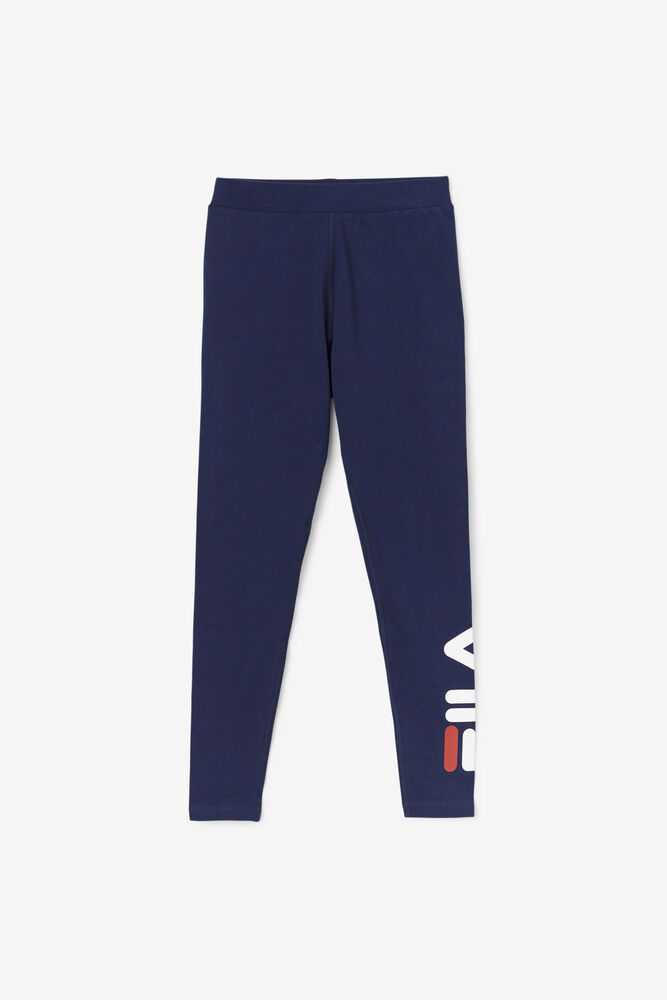 Navy Women's FILA Elora Leggings | USA-15524