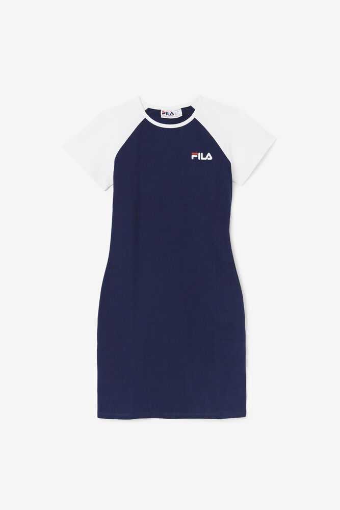 Navy Women's FILA Kyra Sport Dress | USA-15620