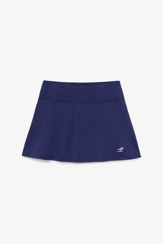 Navy Women's FILA Pickleball Flounce Skirts | USA-15302