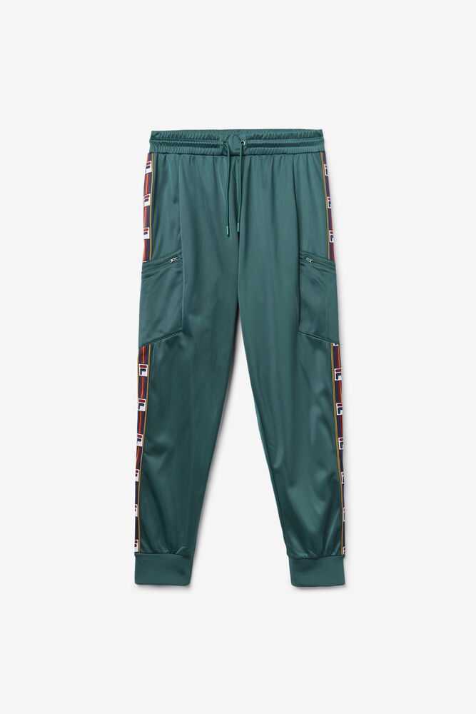 Olive Men's FILA Jaxson Track Pants | USA-278965