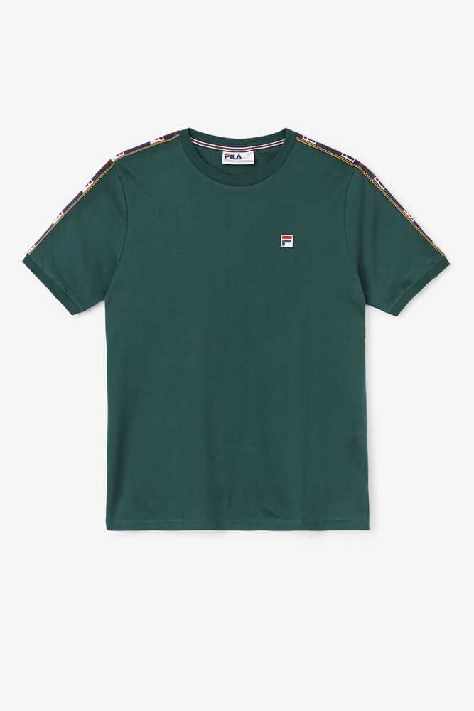 Olive Men's FILA Oliver T-shirts | USA-145807