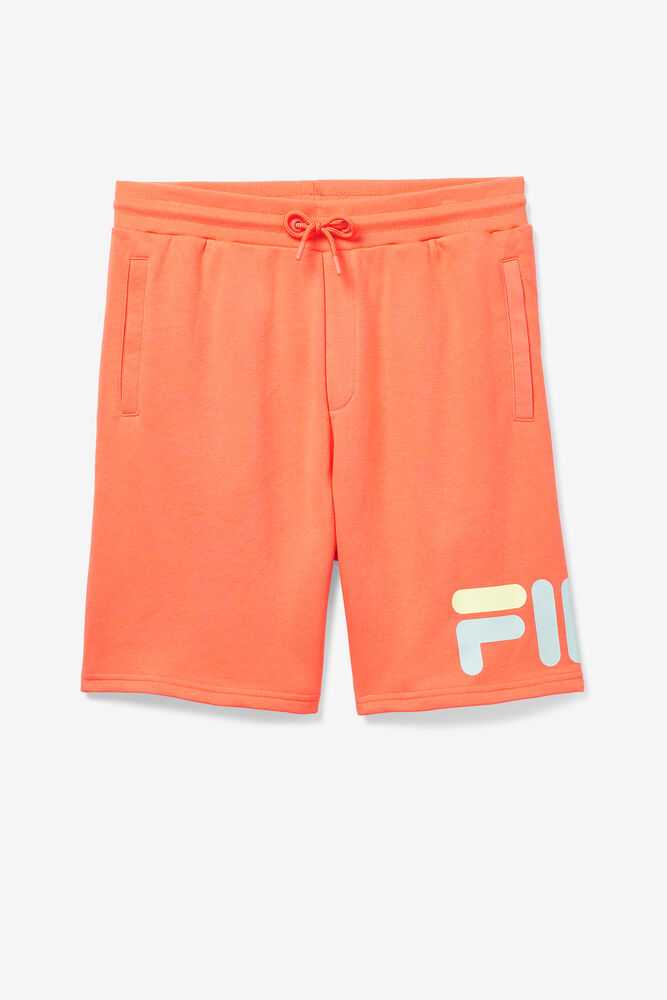 Orange Men's FILA Zeshawn Sweat Shorts | USA-320814